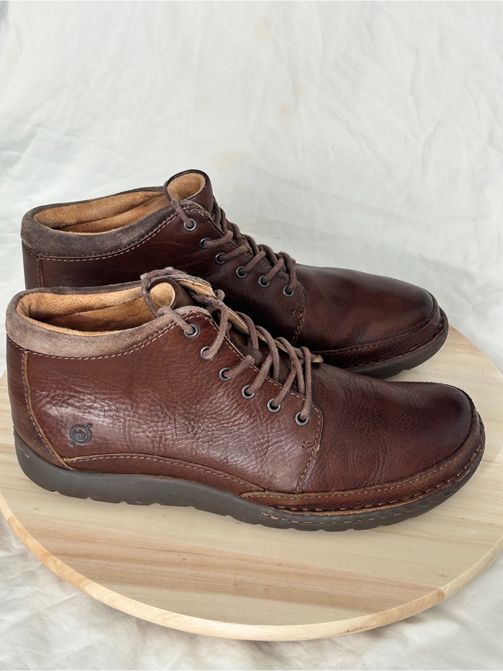 Born Men's Nigel Brown Leather Chukka Ankle Boots US 11